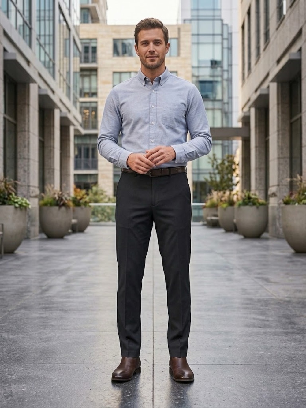 OOBE Men’s Charcoal Gray Dress Pants Size 32x32